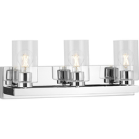  Goodwin 3 Bulb Bathroom Lighting - Polished Chrome