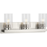  Goodwin 3 Bulb Bathroom Lighting - Brushed Nickel