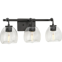  Caisson 3 Bulb Bathroom Lighting - Graphite