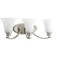  Joy 3 Bulb Bathroom Lighting - Brushed Nickel