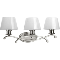  Club 3 Bulb Bathroom Lighting - Brushed Nickel