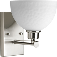  Legend 1 Bulb Wall Sconce - Brushed Nickel