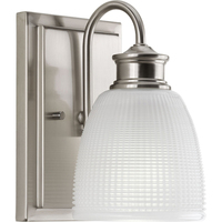  Lucky 1 Bulb Wall Sconce - Brushed Nickel