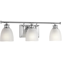  Lucky 3 Bulb Bathroom Lighting - Polished Chrome