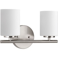  Replay 2 Bulb Bathroom Lighting - Brushed Nickel