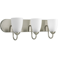  Gather 3 Bulb Bathroom Lighting - Brushed Nickel