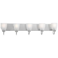  Gather 4 or More Bulb Bathroom Lighting - Polished Chrome