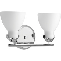  Fuller 2 Bulb Bathroom Lighting - Polished Chrome