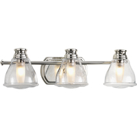  Academy 3 Bulb Bathroom Lighting - Chrome