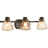  Academy 3 Bulb Bathroom Lighting - Antique Bronze