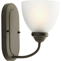  Heart 1 Bulb Wall Sconce - Antique Bronze