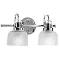  Archie 2 Bulb Bathroom Lighting - Chrome