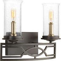  Soiree 2 Bulb Bathroom Lighting - Antique Bronze