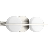  Volo 2 Bulb Bathroom Lighting - Brushed Nickel