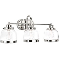  Judson 3 Bulb Bathroom Lighting - Polished Nickel