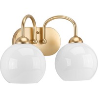 Bathroom Lighting (2 Bulbs) 15-1/4" Width Bathroom Lighting (2 Bulbs) 15-1/4" Width
