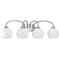  Carisa 4 or More Bulb Bathroom Lighting - Brushed Nickel