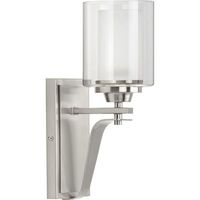  Kene 1 Bulb Wall Sconce - Brushed Nickel