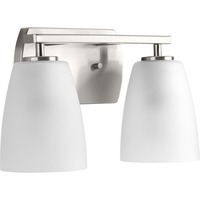  Leap 2 Bulb Bathroom Lighting - Brushed Nickel