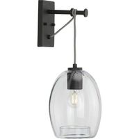  Caisson 1 Bulb Wall Sconce - Graphite