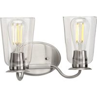  Durrell 2 Bulb Bathroom Lighting - Brushed Nickel