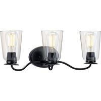  Durrell 3 Bulb Bathroom Lighting - Matte Black