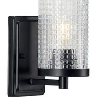  Fawcett 1 Bulb Wall Sconce - Black