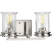  Winslett 2 Bulb Bathroom Lighting - Brushed Nickel