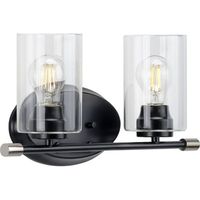  Riley 2 Bulb Bathroom Lighting - Matte Black