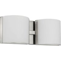  Arch LED 2 Bulb Bathroom Lighting - Brushed Nickel