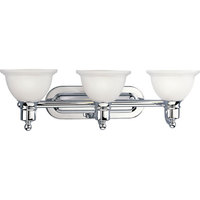  Madison 3 Bulb Bathroom Lighting - Chrome