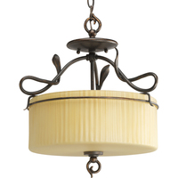  Willow Creek Semi Flush Mount Ceiling Light - Weathered Auburn