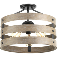  Gulliver Semi Flush Mount Ceiling Light - Graphite