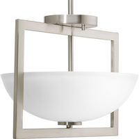  Harmony Semi Flush Mount Ceiling Light - Brushed Nickel