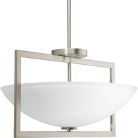  Harmony Semi Flush Mount Ceiling Light - Brushed Nickel