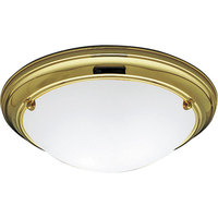  Eclipse Flush Mount Ceiling Light - Polished Brass