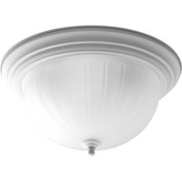  Melon Flush Mount Ceiling Light - White