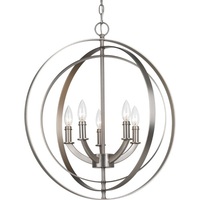  Equinox Entrance / Foyer Pendant Light - Burnished Silver