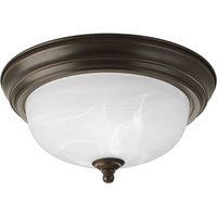  Melon Flush Mount Ceiling Light - Antique Bronze