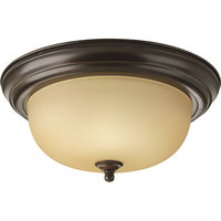  Melon Flush Mount Ceiling Light - Antique Bronze