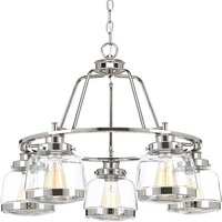  Judson Mid Sized Chandelier Chandelier - Polished Nickel