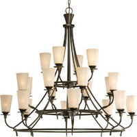  Cantata Large Foyer Chandelier Chandelier - Forged Bronze