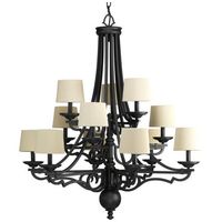 Meeting Street Large Foyer Chandelier Chandelier - Forged Black