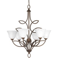  Monogram Mid Sized Chandelier Chandelier - Roasted Java