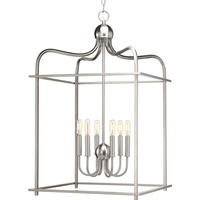  Assembly Hall Multi Light Pendant Light - Brushed Nickel