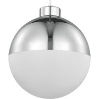  Globe LED Entrance / Foyer Pendant Light - Polished Chrome