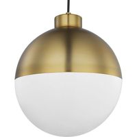  Globe LED Entrance / Foyer Pendant Light - Brushed Bronze