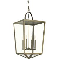  Point Dume Shearwater Entrance / Foyer Pendant Light - Aged Brass