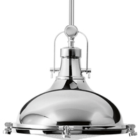  Fresnel Lens Down Light Pendant Light - Polished Chrome