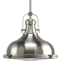  Fresnel Lens Down Light Pendant Light - Brushed Nickel